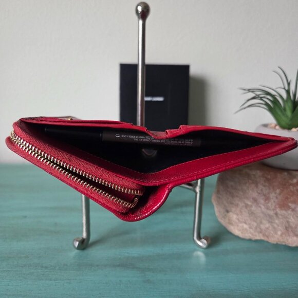 YSL Cassandre Metalassé compact zippy wallet - Picture 7 of 11